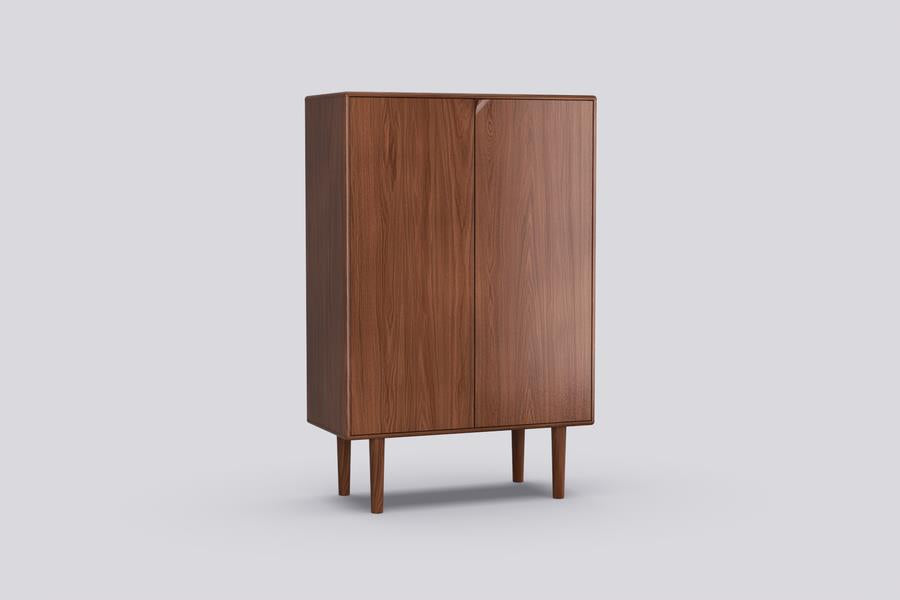 Armoire de rangement Sento à 2 portes en chêne (4 couleurs) - THS