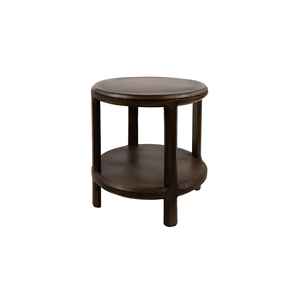 Bijzettafel Ø50, Walnoot - NW