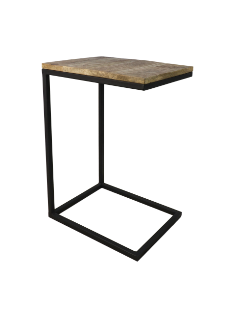 Bijzettafel Rick - stevig mangohout/ijzer HSM