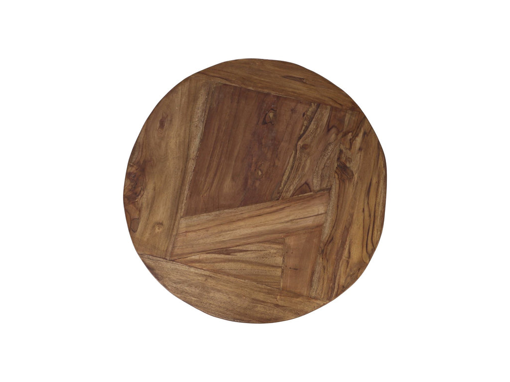 Bijzettafel Root - blank - teak wortelhout HSM