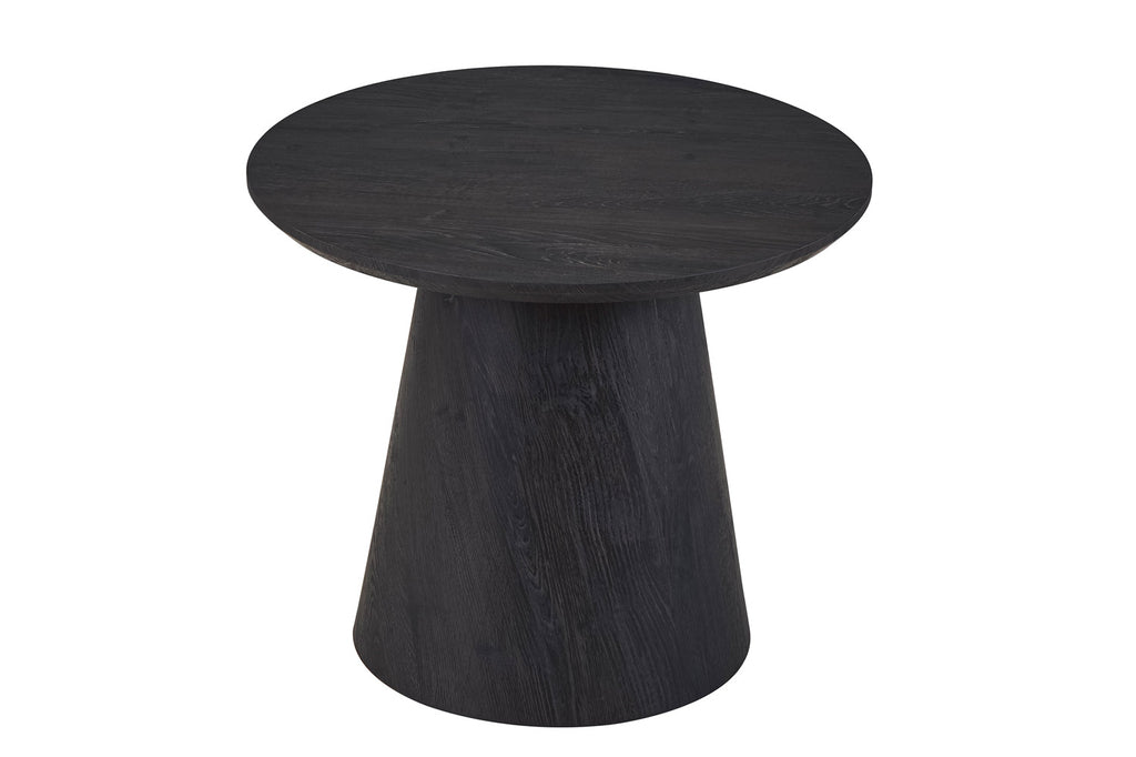 Bijzettafel 'Miklos' 60 cm rond donkerbruin - RS