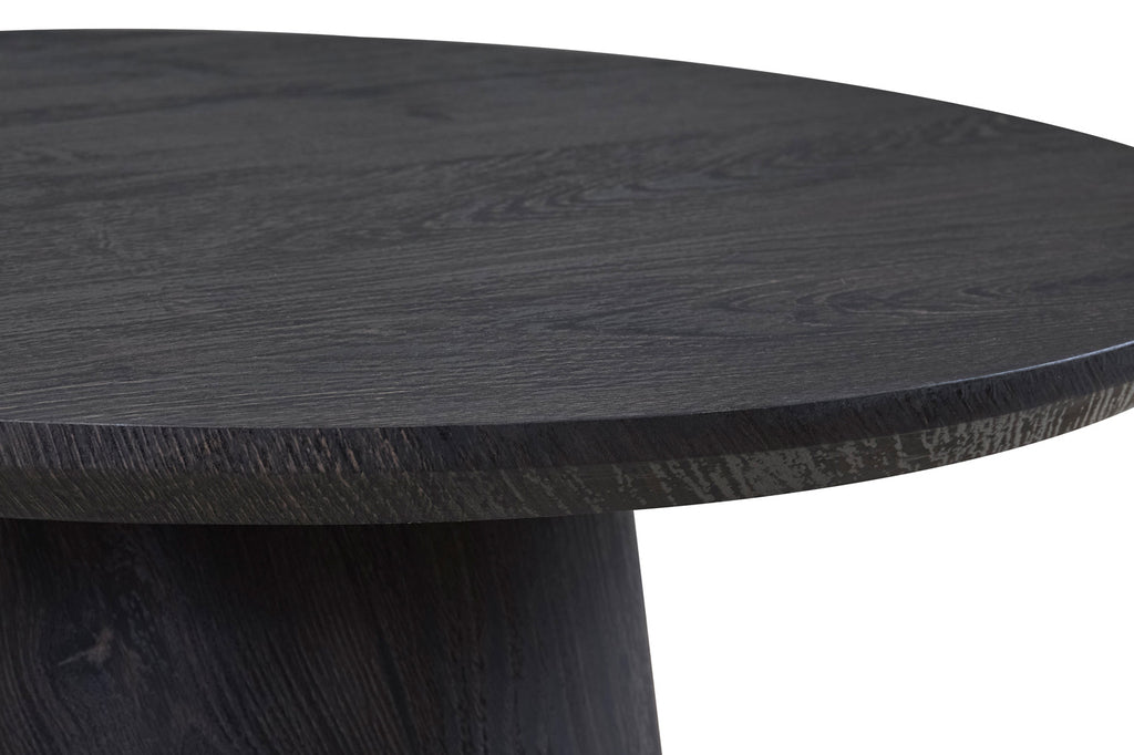 Bijzettafel 'Miklos' 60 cm rond donkerbruin - RS
