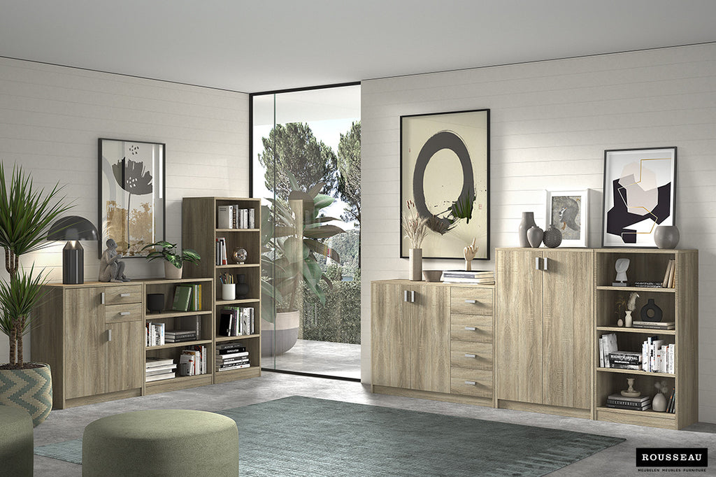 Boekenkast 'Space' 4 planken Sonoma RS