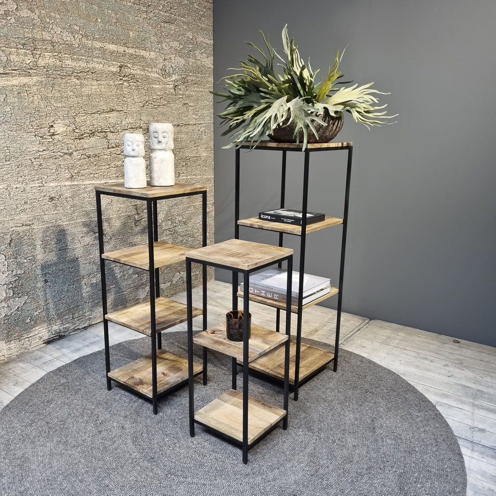 Boekenrek/plantenrek, set Van 3 BNO