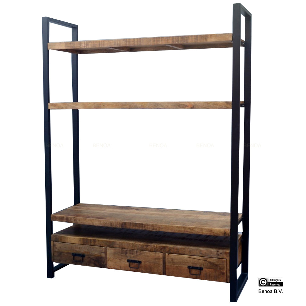 Boekenrek Britt 150 - 3-lades BNO