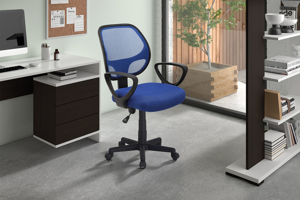 Bureaustoel 'Hippa' Mesh Blauw RS