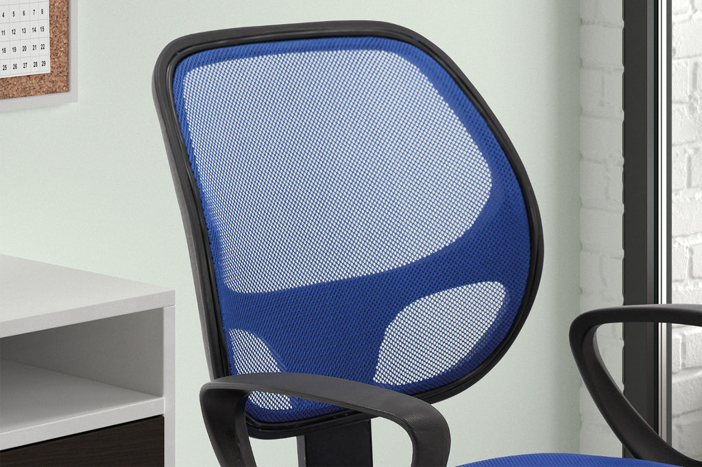 Bureaustoel 'Hippa' Mesh Blauw RS