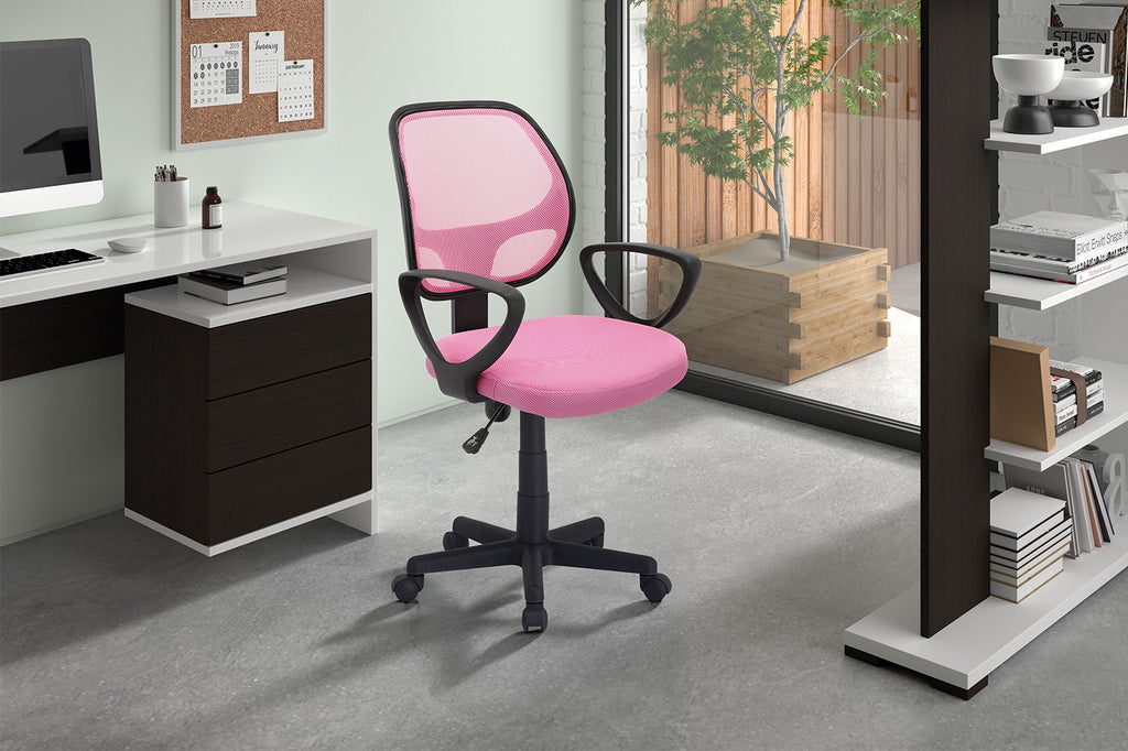 Bureaustoel 'Hippa' Mesh Roze RS