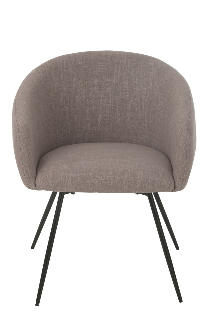 Stoel Wales Staal/Schuim Taupe - J-LINE