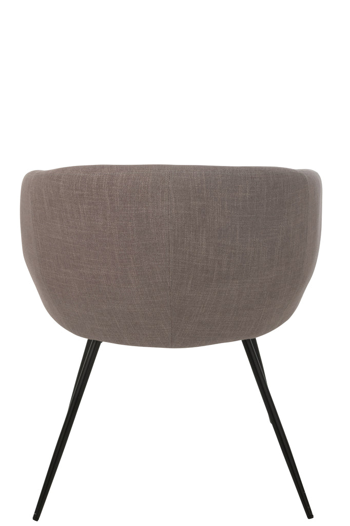 Stoel Wales Staal/Schuim Taupe - J-LINE