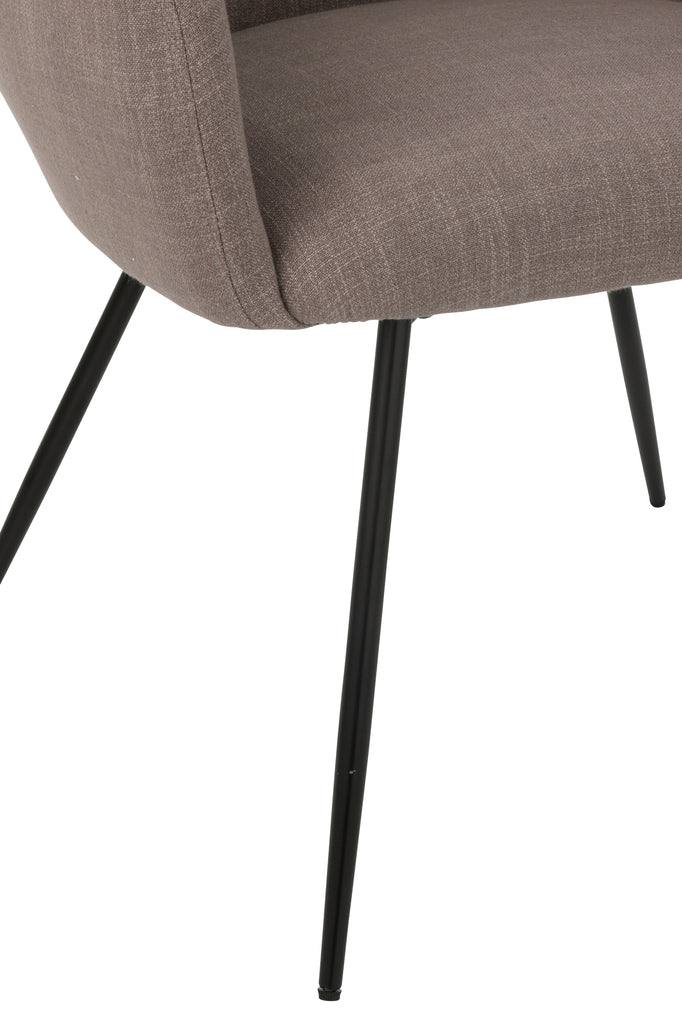 Stoel Wales Staal/Schuim Taupe - J-LINE