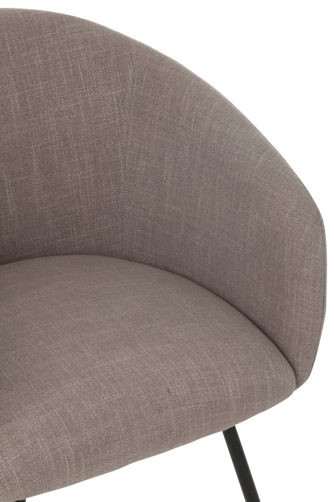 Stoel Wales Staal/Schuim Taupe - J-LINE