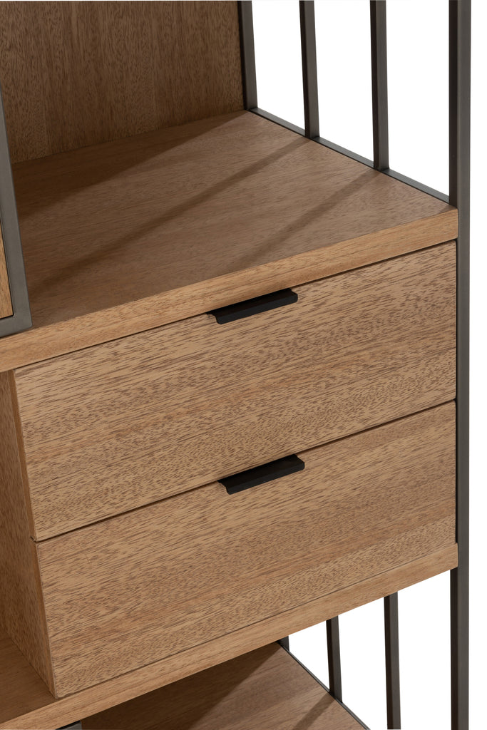 Bergkast hout/metaal - J-LINE