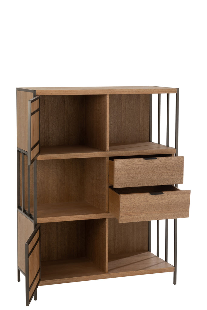 Bergkast hout/metaal - J-LINE