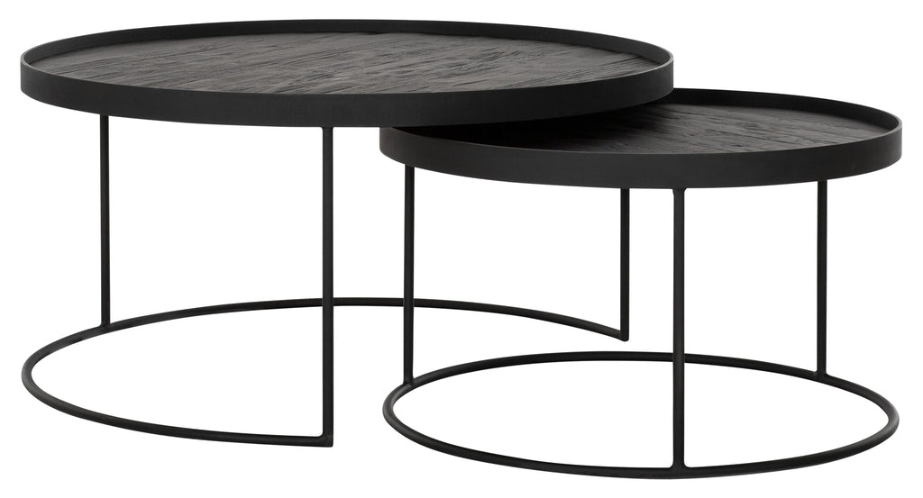 Salontafel Mercurius zwart - set van 2 - DTP