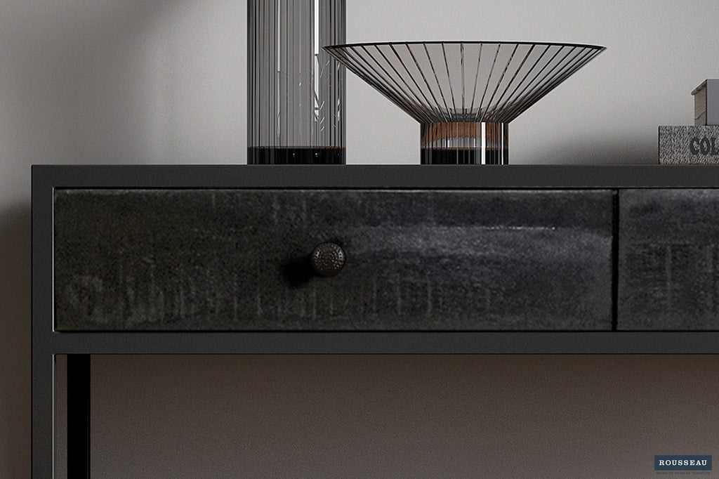 Wandtafel 'Ace' Mango hout Zwart RS