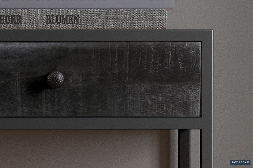 Wandtafel 'Ace' Mango hout Zwart RS