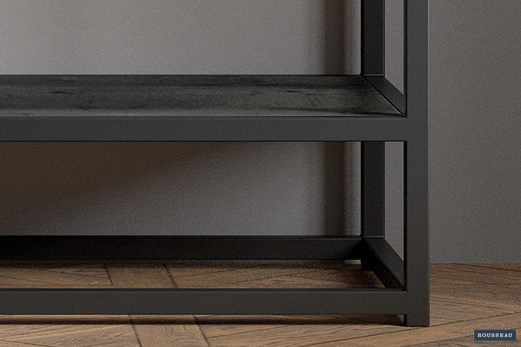 Wandtafel 'Ace' Mango hout Zwart RS