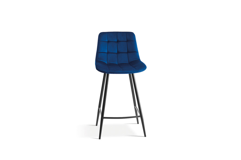 Counterstoel 'Juta' Fluweel Blauw RS