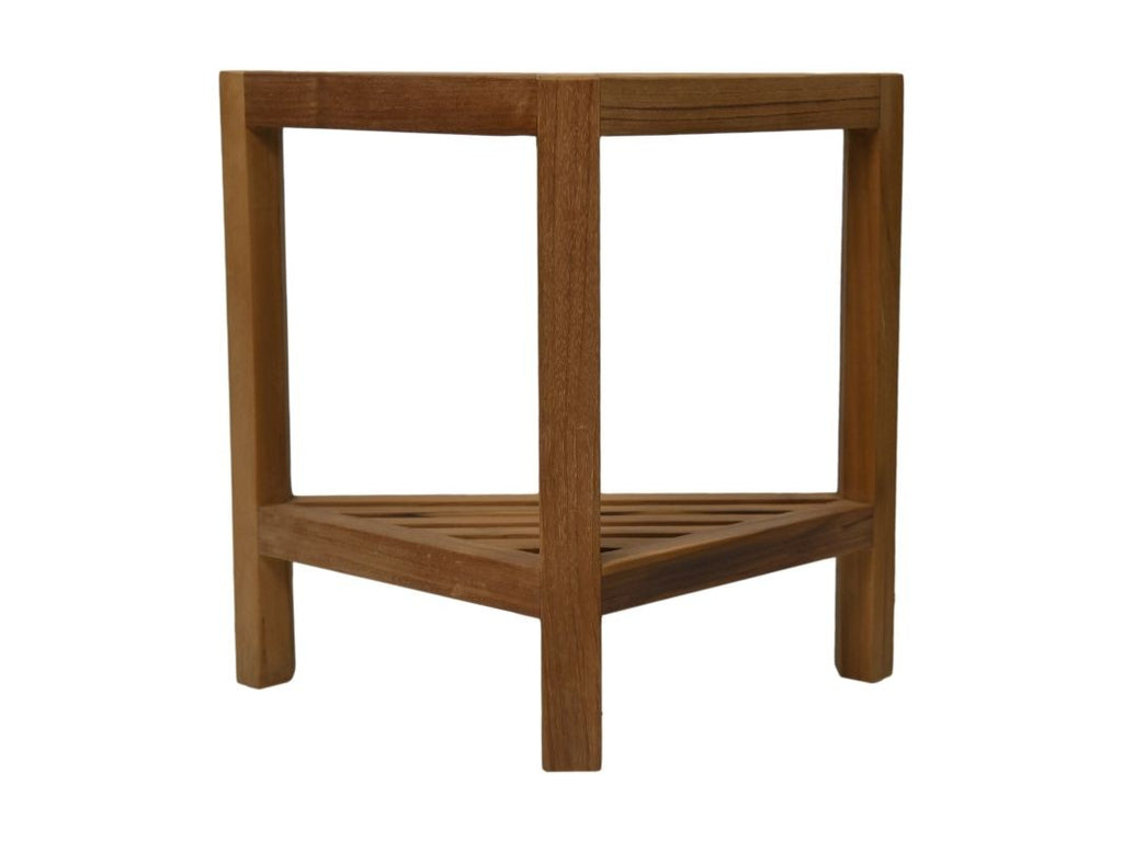 Driekhoekige bijzettafels  - naturel - teak HSM