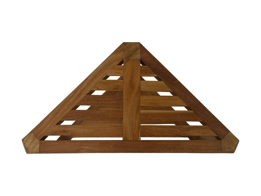 Driekhoekige bijzettafels  - naturel - teak HSM