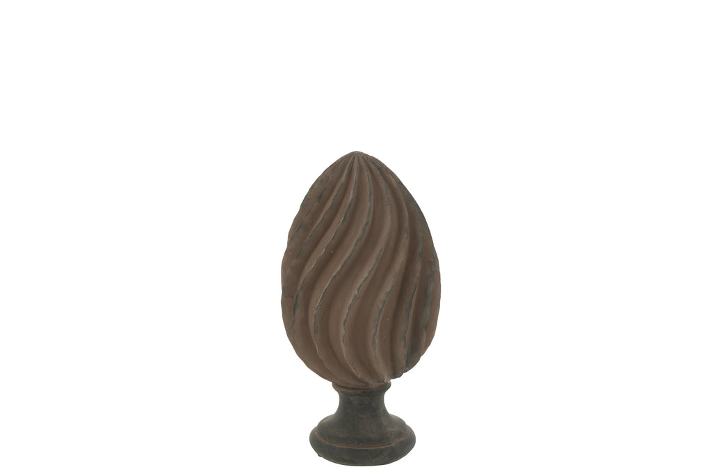 Abstracte ananas bruin/zwart - J-LINE