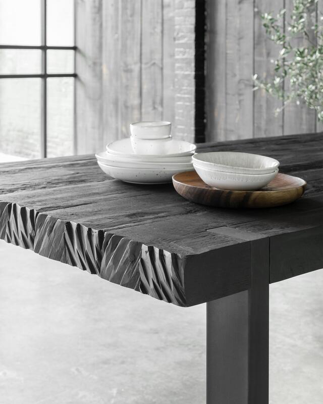 Eettafel Timeless 225 DTP - rechthoekig zwart