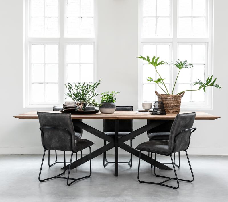 Eettafel Curves DTP - rechthoekig