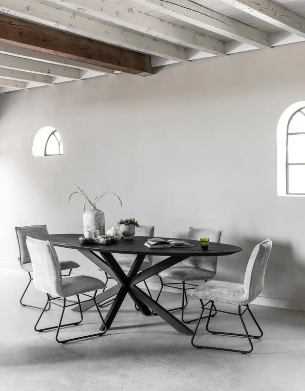 Eettafel Timeless 240 DTP - ovaal zwart