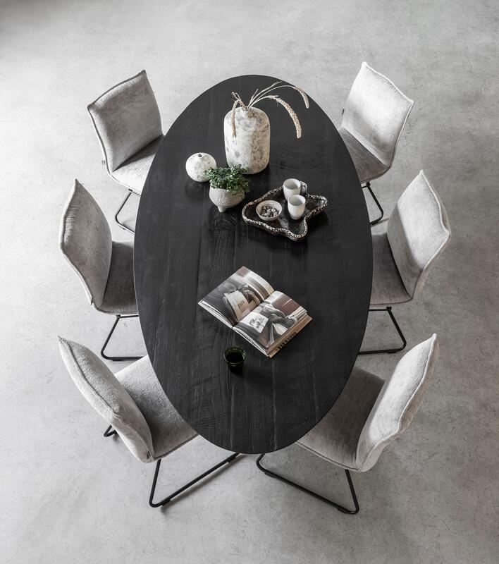 Eettafel Timeless 240 DTP - ovaal zwart
