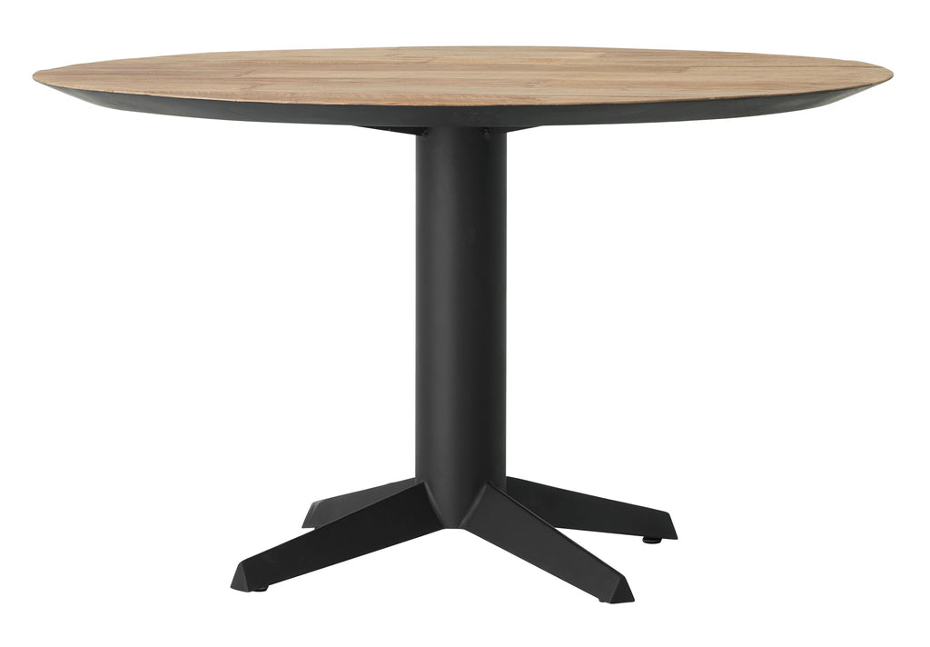 Eettafel Soho DTP - rond 130 TEAKHOUT