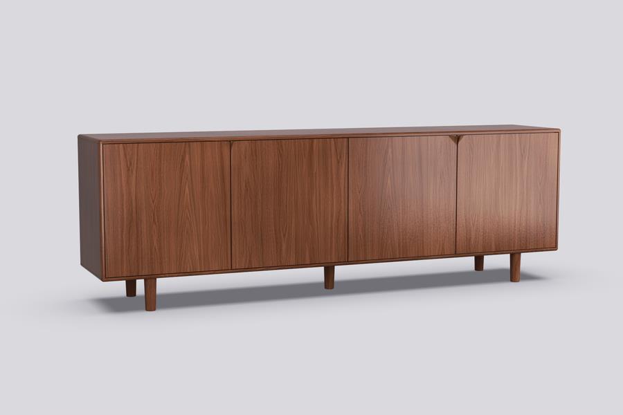 Buffet Sento 4 portes en chêne (4 coloris) - THS