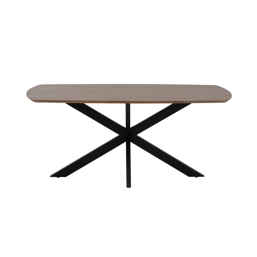 Eettafel Deens ovaal 160, mango walnoot - NW
