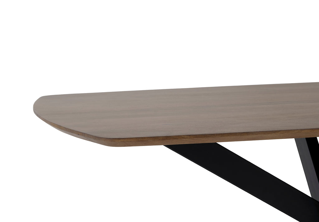 Eettafel Deens ovaal 160, mango walnoot - NW