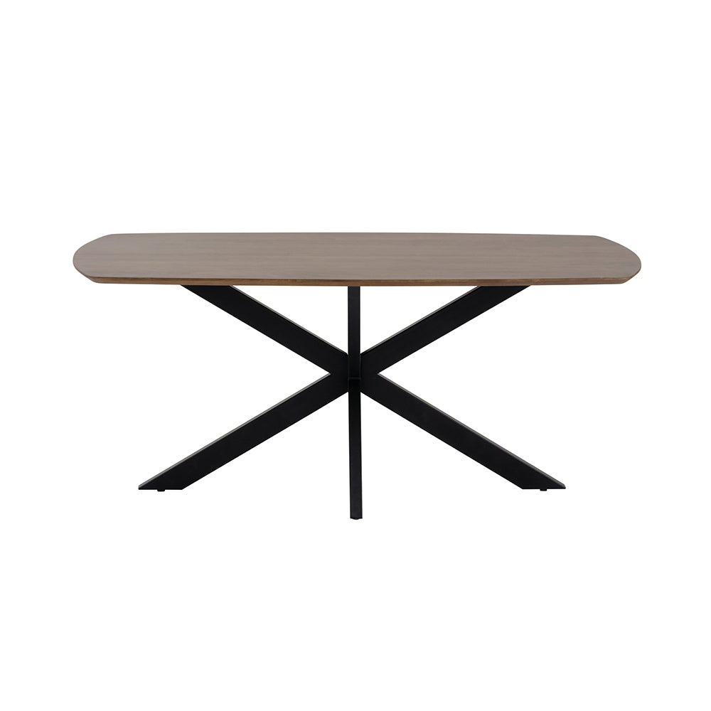 Eettafel Deens ovaal 180, mango walnoot - NW