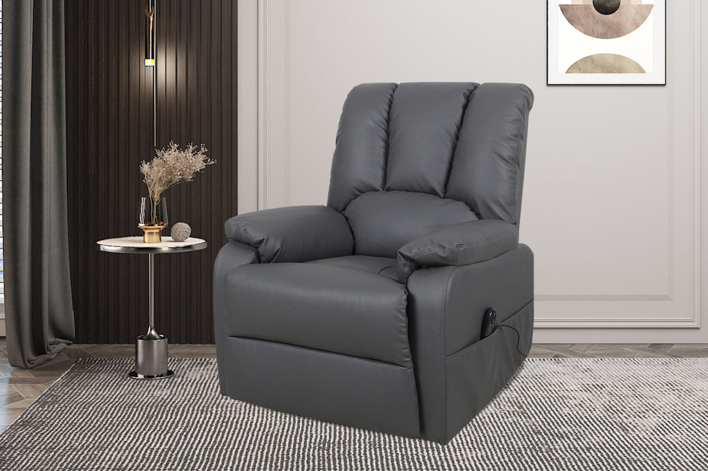 Relaxfauteuil met lift 'Osaka' PU Grijs RS