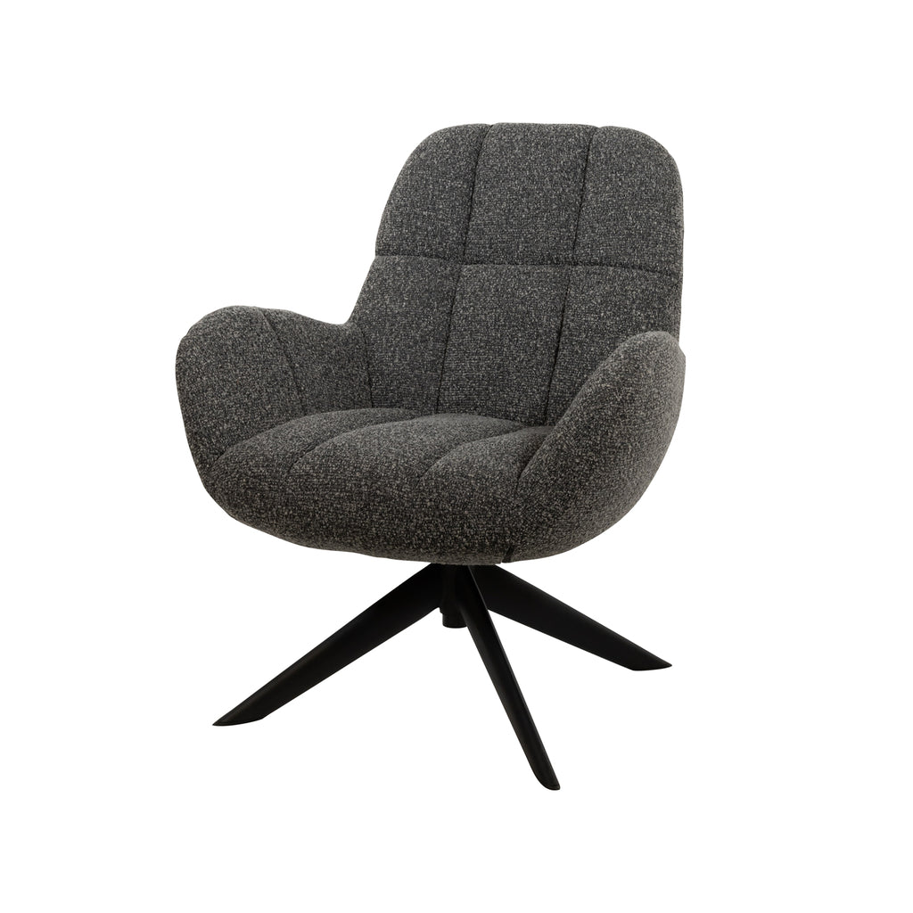 Armstoel Elvis roterend 360 - Antraciet BNO