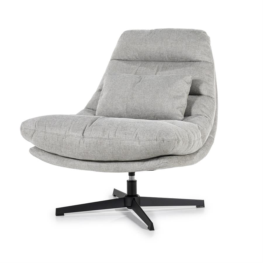 Fauteuil Cooper roterend - polyester - bruin, beige of grijs - ELEO