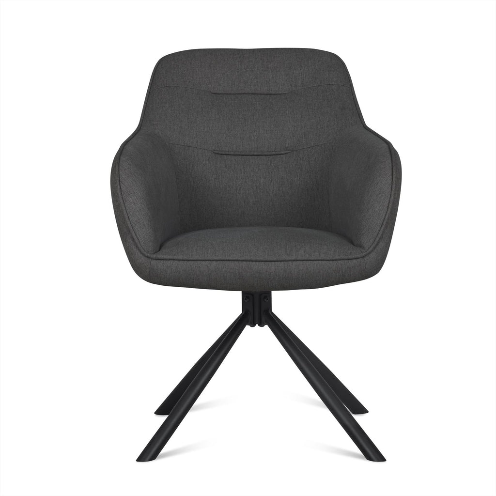 Stoel Felix donkergrijs BNO (set van 2)