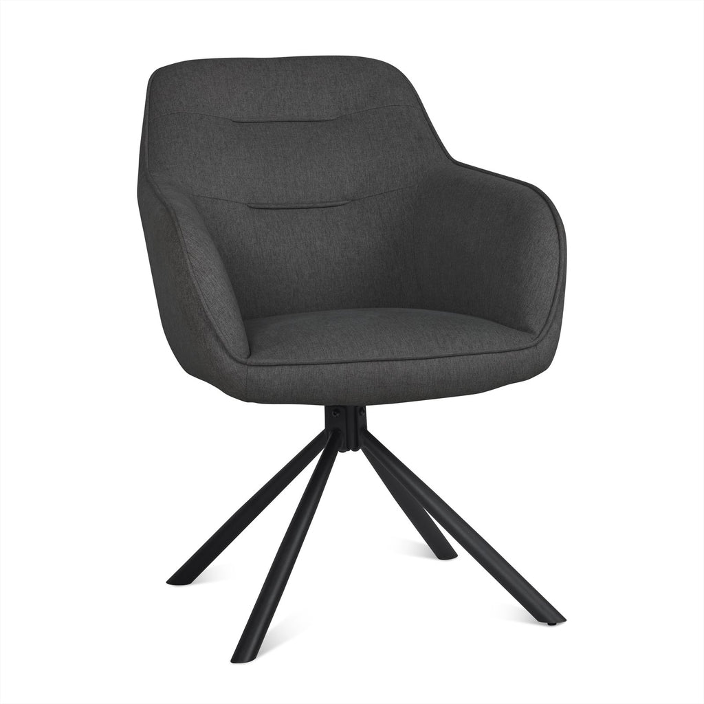 Stoel Felix donkergrijs BNO (set van 2)