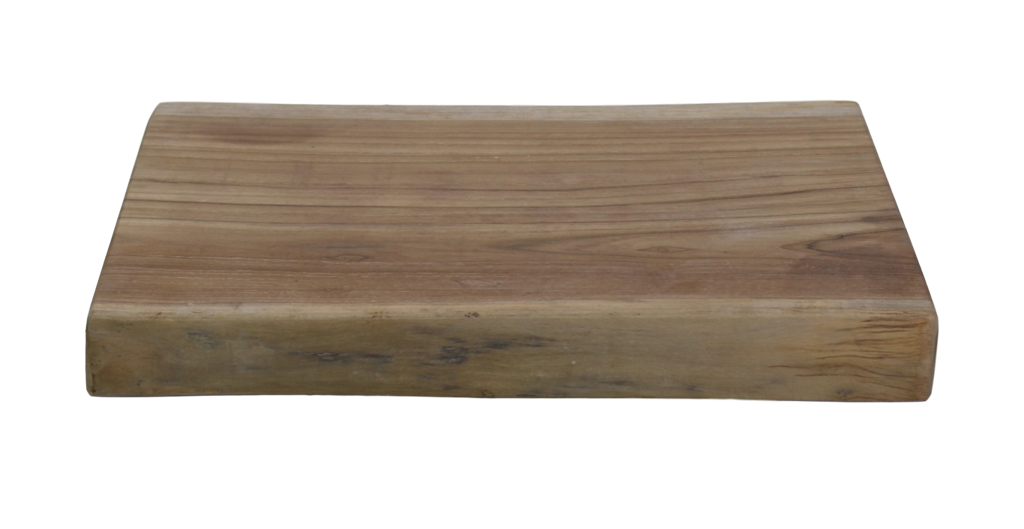 Boomstamblad RH - 50x40x5 - Naturel - Teak HSM
