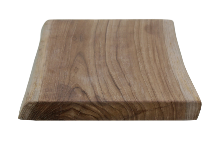 Boomstamblad RH - 50x40x5 - Naturel - Teak HSM