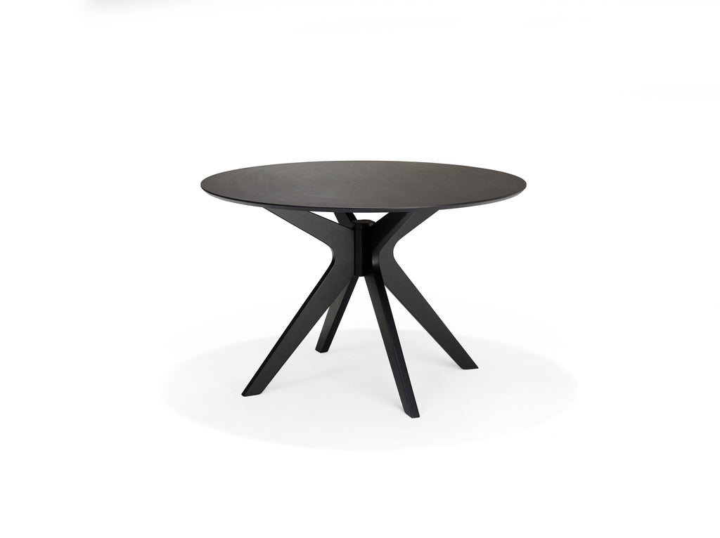 Eetkamertafel Julia 120 rond eik zwart - RVD