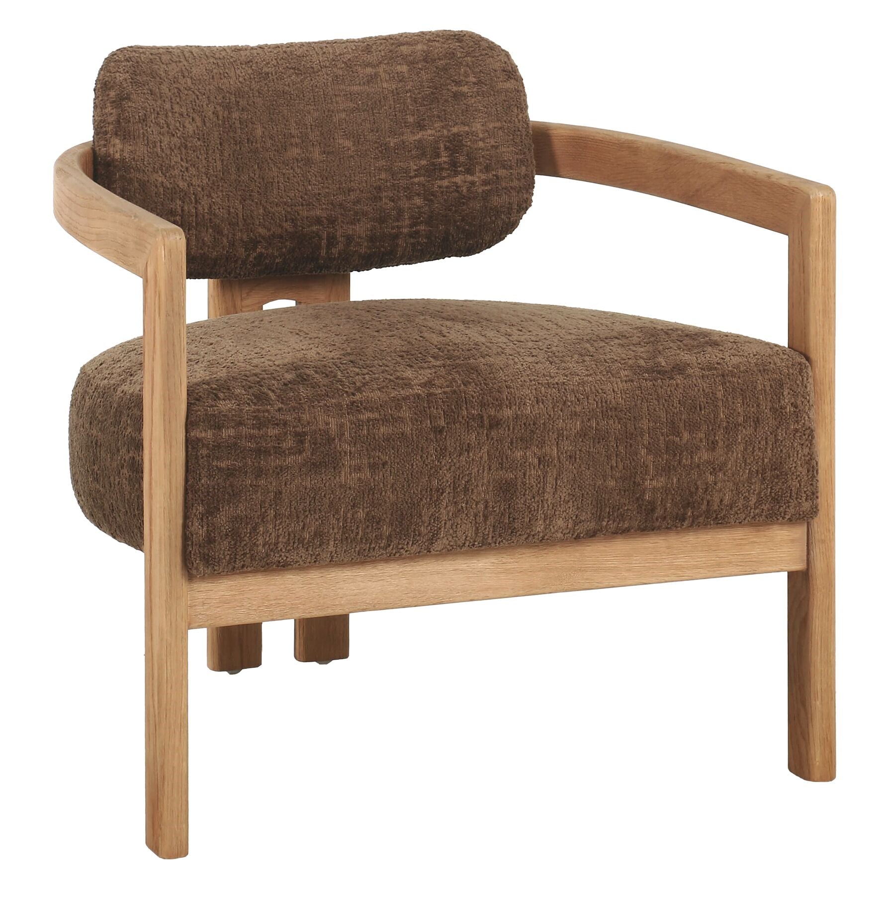 Lounge stoel Kelly natuur hazelnoot - DTP
