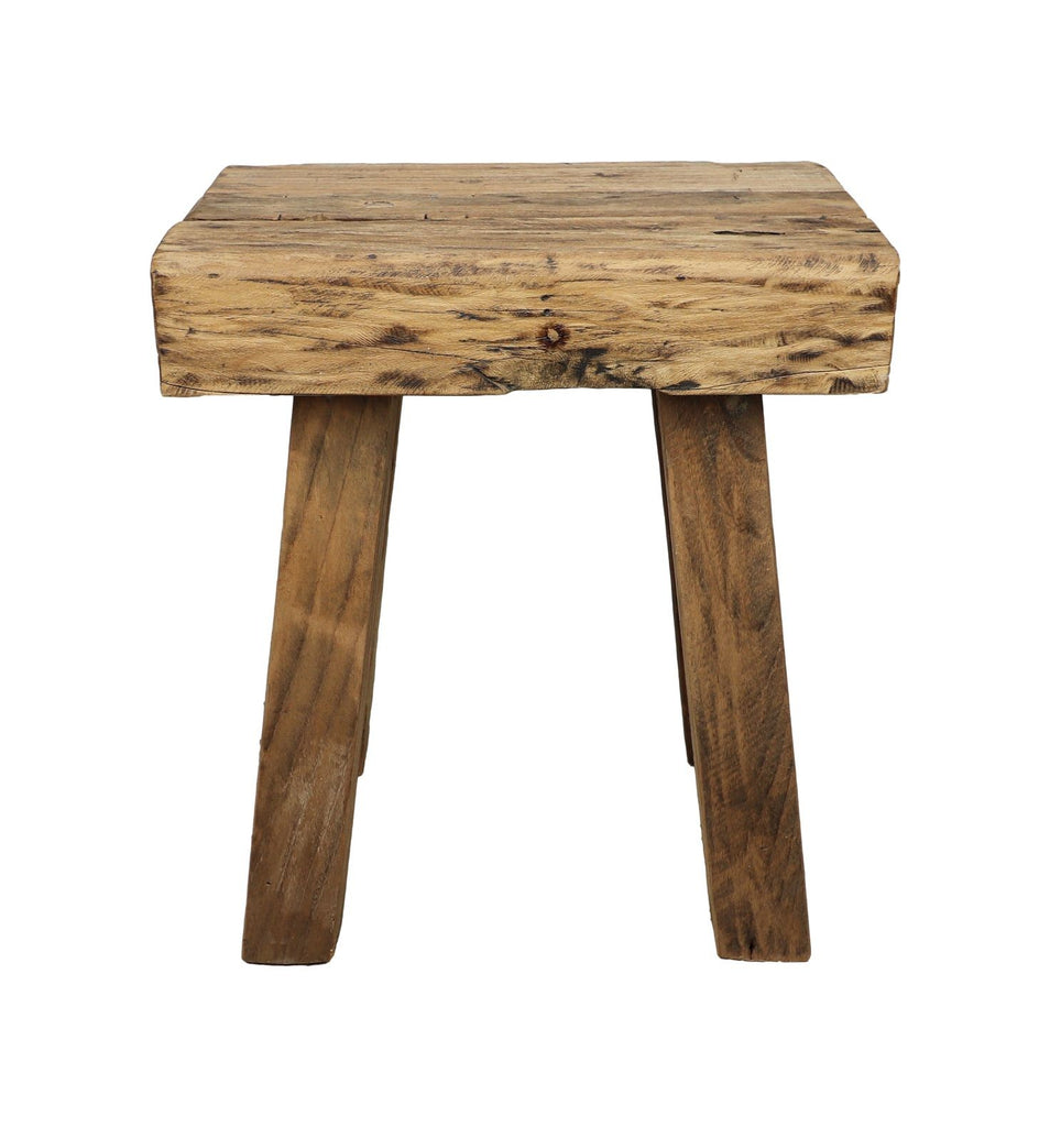 Vierkante kruk Napels -naturel-teak HSM