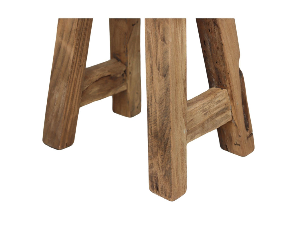 Vierkante kruk Napels -naturel-teak HSM
