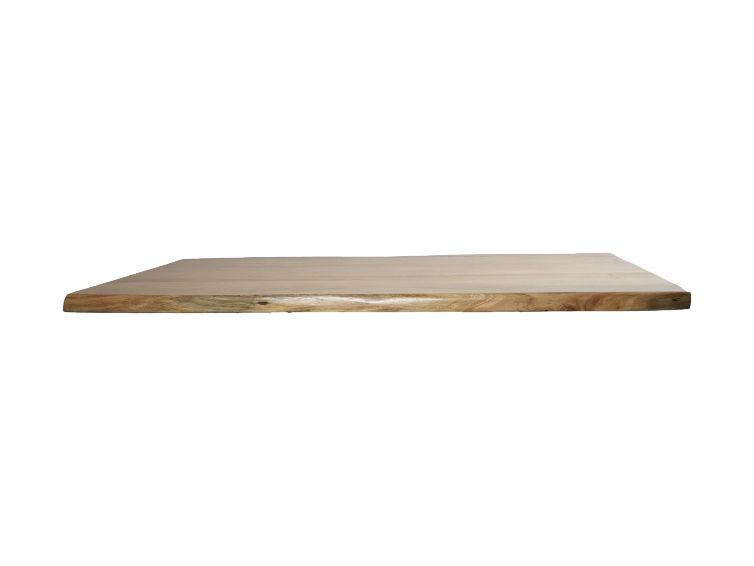 Live edge tafelblad -140x80x4 Naturel - Acacia/metaal HSM