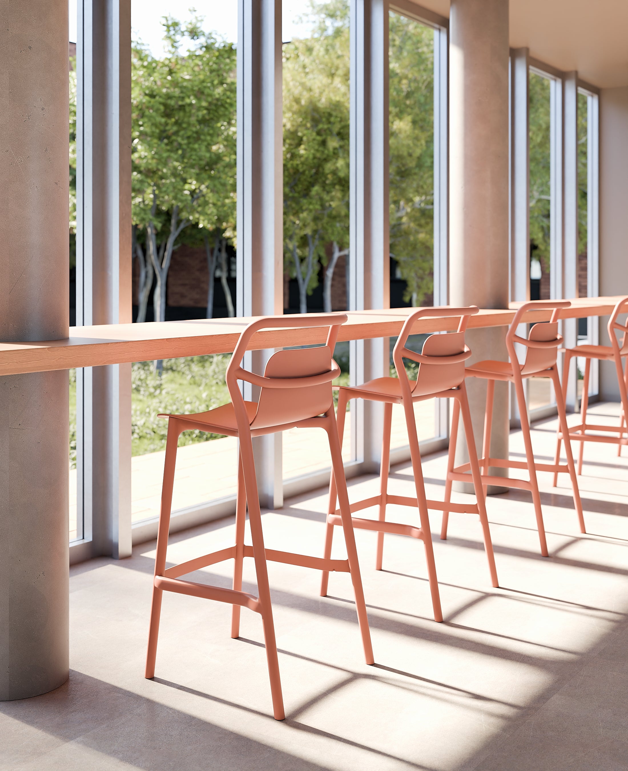 Outdoor barstoel Mia techno polymeer - LV