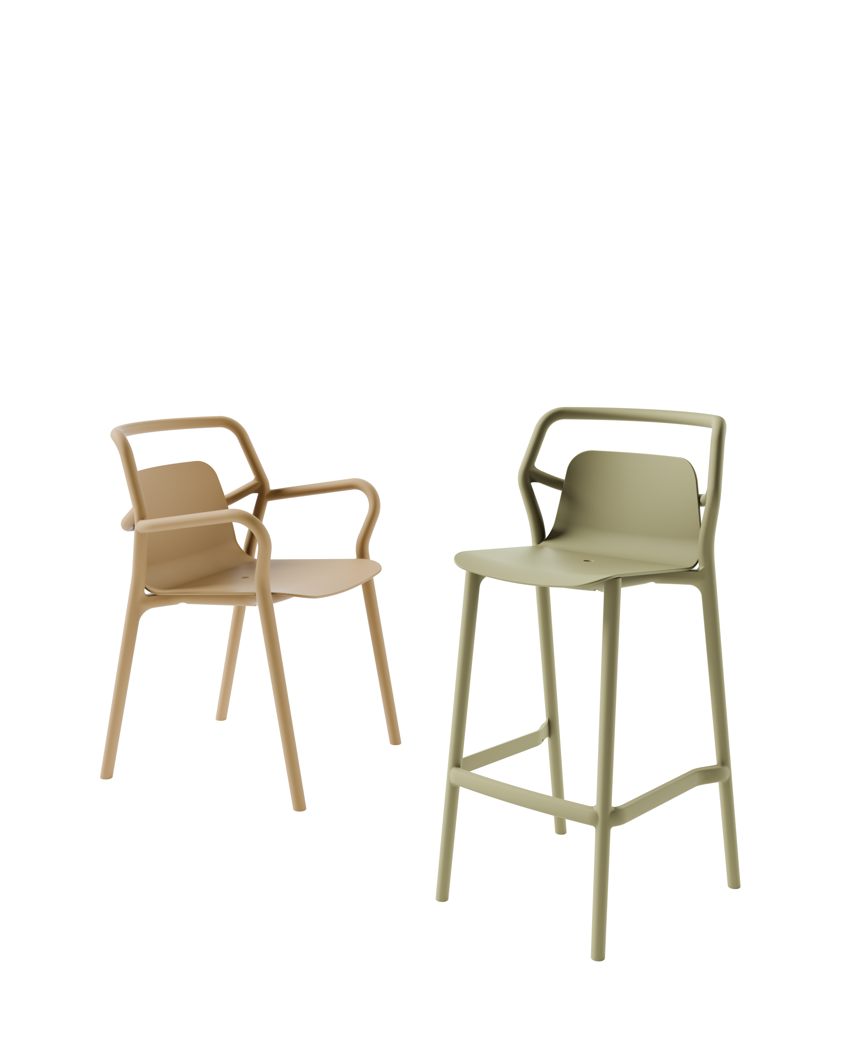 Outdoor barstoel Mia techno polymeer - LV