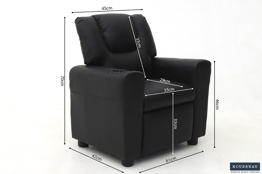 Mini-Relax 'Renée' PU Noir RS